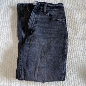 A&F grey distressed jeans